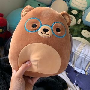 8” baron with glasses squishmallow